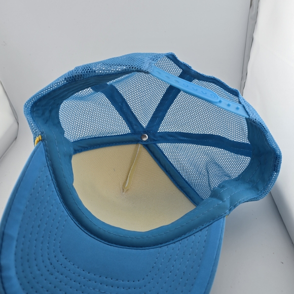 Vintage Pepsi Press Play On Summer Trucker Hat Blue Mesh Snapback Cap - Picture 6 of 6